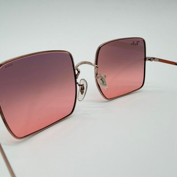Ray-Ban | RB1971 Square Sunglasses Rose Gold Evolve Photochromic Red Bordeaux main image 7